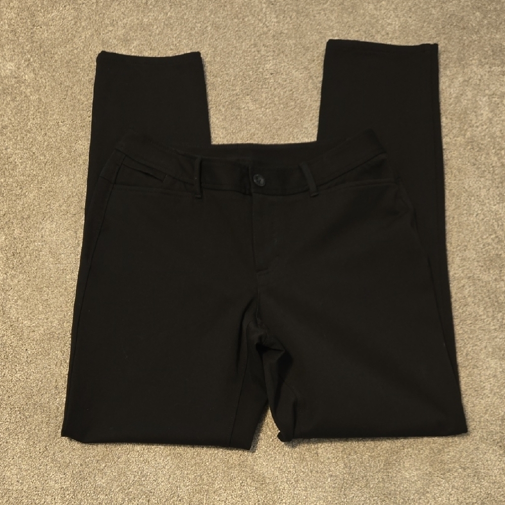 Eddie Bauer Black Slim Stright Leg Dress Pants Womens Size 4